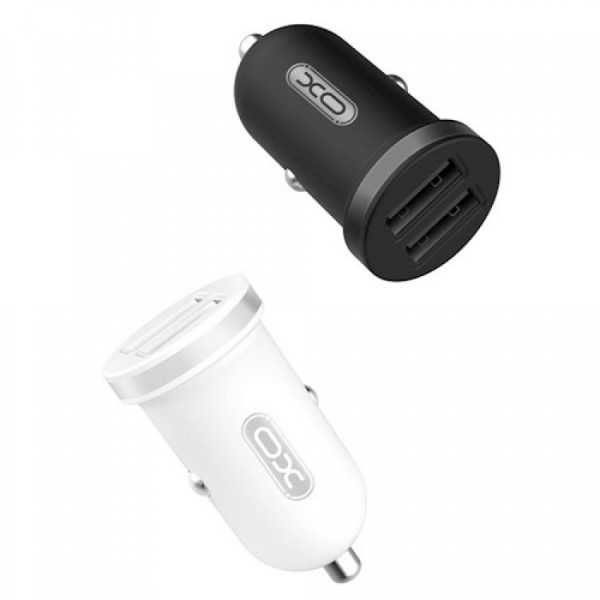 XO TZ08 car charger 2x USB 2,1A white + Lightning ...